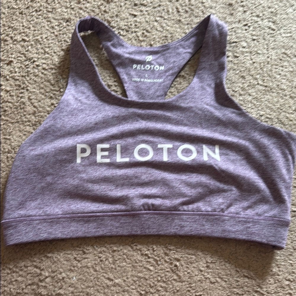 Peloton Purple Racerback Sports Bra